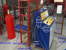 FM200 Fire suppression system filling station